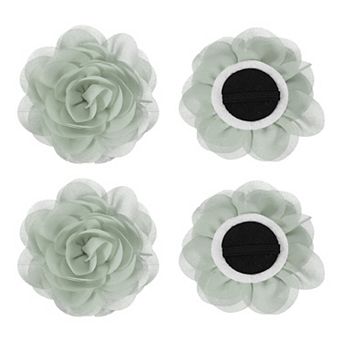 4 pc Chiffon Pet Collar Bow Tie Floral Grooming Supplies Grape NO SIZE