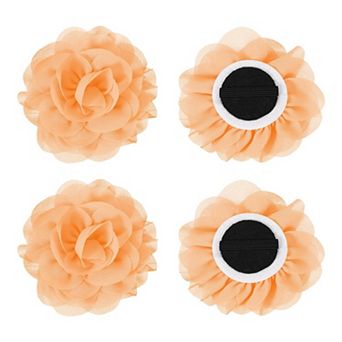 4 pc Chiffon Pet Collar Bow Tie Floral Grooming Supplies