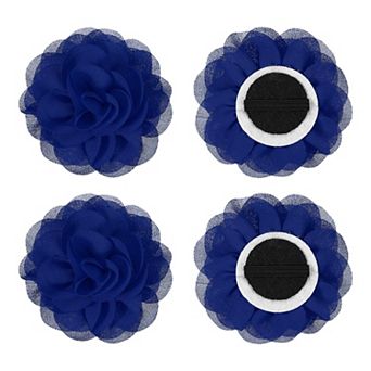 4 pc Chiffon Pet Collar Bow Tie Floral Grooming Supplies Grape NO SIZE