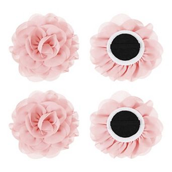 4 pc Chiffon Pet Collar Bow Tie Floral Grooming Supplies Grape NO SIZE