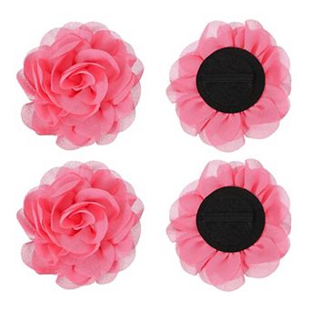 4 pc Chiffon Pet Collar Bow Tie Floral Grooming Supplies Grape NO SIZE
