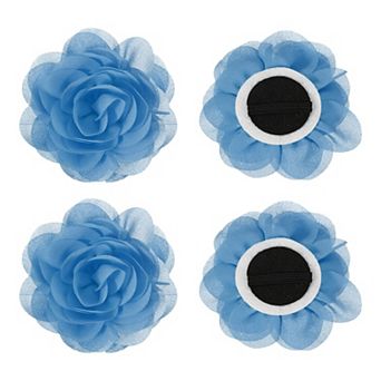 4 pc Chiffon Pet Collar Bow Tie Floral Grooming Supplies