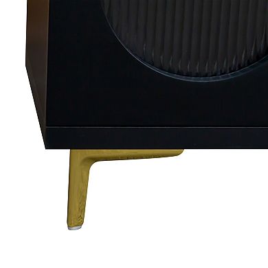 Trikiousd Rectangle Wood Extendable TV Stand Media Console with Storage for Living Room