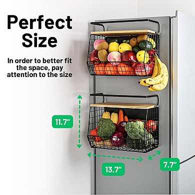 Magnetic Shelf for Fridge - Fruit Veggie Storage - Multi-Purpose - Easy Installation