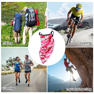 Camouflage Triangle Earloop Neck Gaiter for Outdoor Sports Activities 1 Pc