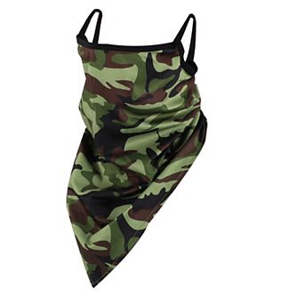 Camouflage Triangle Earloop Neck Gaiter for Outdoor Sports Activities 1 pc