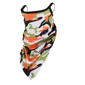 Camouflage Triangle Earloop Neck Gaiter for Outdoor Sports Activities 1 pc