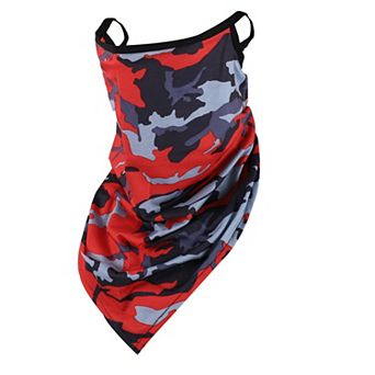 Camouflage Triangle Earloop Neck Gaiter for Outdoor Sports Activities 1 pc