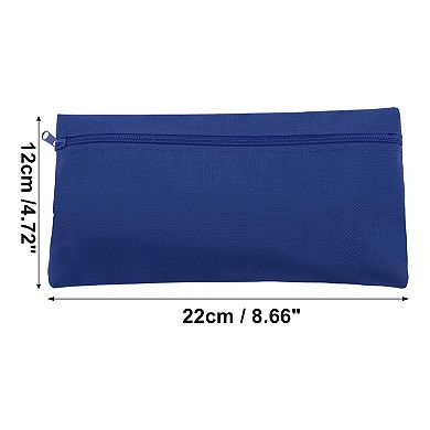 Pencil Case Canvas Large Capacity Stationery Pen Bag for Office 1 Pc