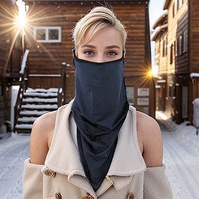 Solid Triangle Earloop Neck Gaiter for Outdoor Sports Activities 1 Pc