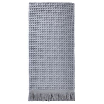 1 Pack Solid Cotton Waffle Bath Towel with Tassel, Quick Dry Highly Absorbent Towel for Gym 35" x70"