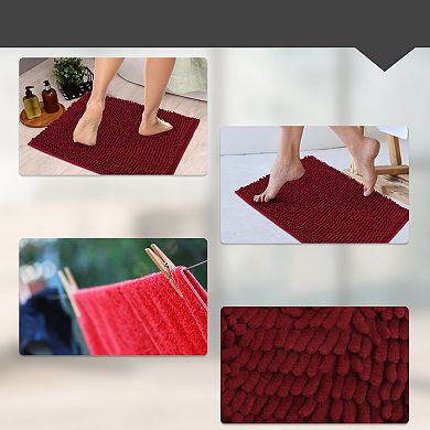 Bathroom Rug Mat Non-Slip for Bathroom Floor 15.75"x23.62"x1.06" 1Pc