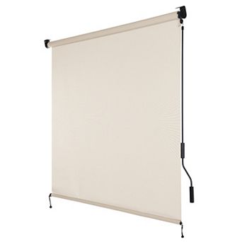 Aoodor 5% Openness Cordless Solar Fabric Roller Shade, Sun Shade