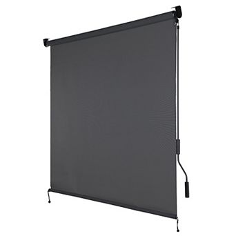 Aoodor 5% Openness Cordless Solar Fabric Roller Shade, Sun Shade