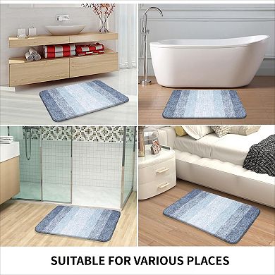 Extra Soft Absorbent Bathroom Rug with Rubber Backing Quick Dry