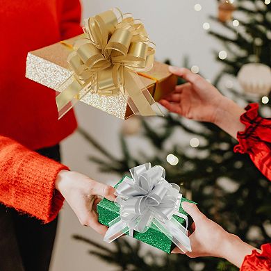 3Pcs Gift Bow Pull Bows for Weddings Birthdays Gift