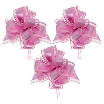 3 pc Gift Bow Pull Bows for Weddings Birthdays Gift