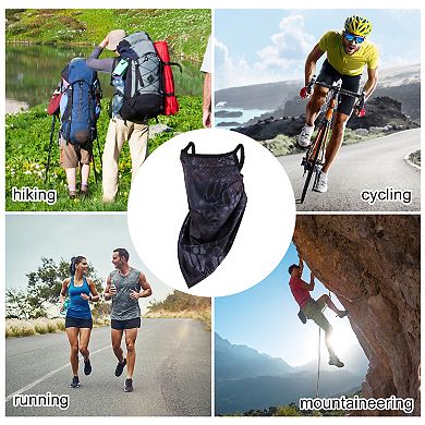 Stylish Snake Pattern Triangle Earloop Neck Gaiter for Outdoor Activities 1 Pc