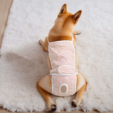Dog Diapers for Female Dog with Adjustable Suspender 1Pc