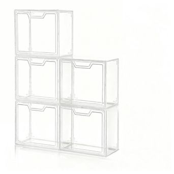 Clear Display Purse Storage Box with Magnetic Door - 5 Pack