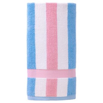 1 Pack Stripe Shower Towels Ultra Soft Luxury Cotton Bath Towel Absorbent for Trips Beach 55" x 28"