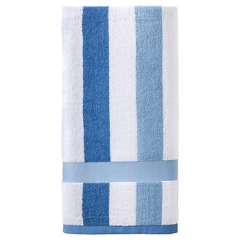1 Pack Stripe Shower Towels Ultra Soft Luxury Cotton Bath Towel Absorbent for Trips Beach 55" x 28"