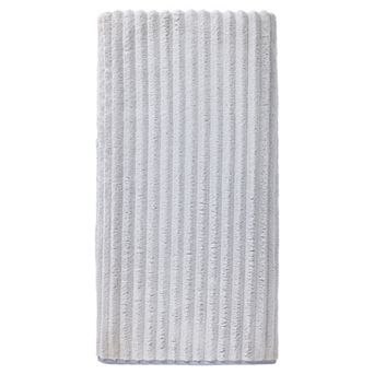 1 Pack Thick Coral Fleece Bath Towel, Soft Plush with Striped, Highly Absorbent Towel 55" x 28"