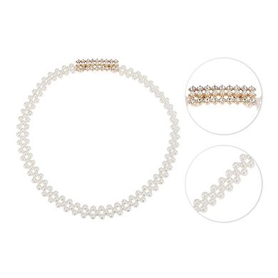 Adjustable Beige Waist Belt for Fashionable Outfits 1 Pc