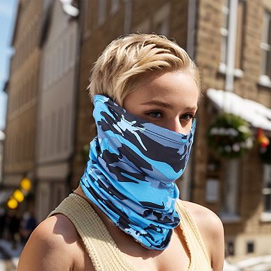 Ice Silk Camouflage Neck Gaiter for Outdoor Sports Activities 1 Pc