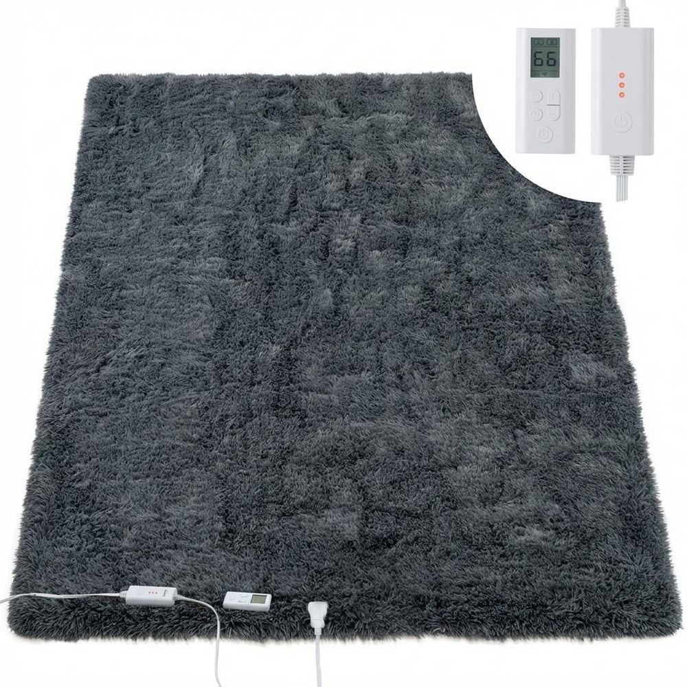 Wireless Heated Floor Mat Soft Electric Rug,6Heat Level,Auto-Off,Foot ...