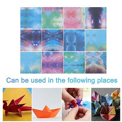 180Pcs Double-Sided Origami Paper 12 Style for DIY Arts