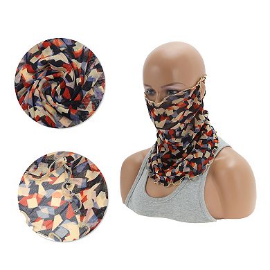 Texture Pattern Earloop Neck Gaiter for Outdoor Sports Activities 1 Pc