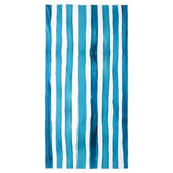 1 Pack Striped Beach Towel, Sand Free Lightweight Travel Towel, Quick Dry Towel for Beach 63" x 31"
