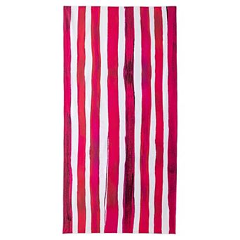 1 Pack Striped Beach Towel, Sand Free Lightweight Travel Towel, Quick Dry Towel for Beach 63" x 31"