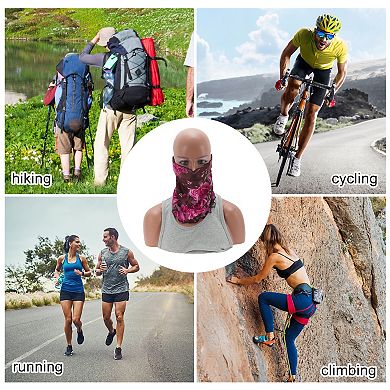 Rose Earloop Neck Gaiter for Outdoor Sports Activities 1 Pc