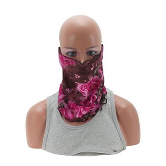 Rose Earloop Neck Gaiter for Outdoor Sports Activities 1 pc