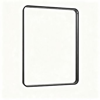 24x32" Metal Bathroom Mirror, HD Glass, Rust-Resistant, Easy Install