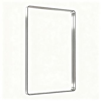 24x32" Metal Bathroom Mirror, HD Glass, Rust-Resistant, Easy Install