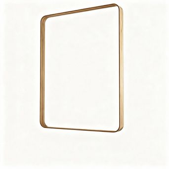 24x32" Metal Bathroom Mirror, HD Glass, Rust-Resistant, Easy Install