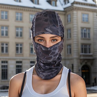 Quick-drying Ice Silk Snake Pattern Balaclava Face Mask 1 Pc