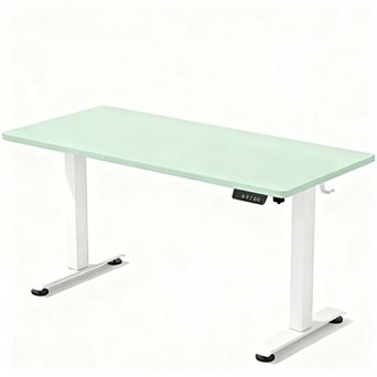 55" Electric Standing Desk, Height Adjustable, Easy Assembly, Cable Management, Memory Presets