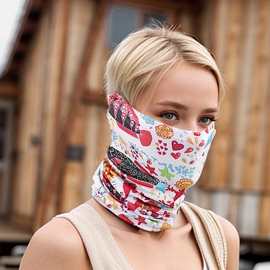 Ice Silk Print Neck Gaiter for Outdoor Sports Activities 1 Pc