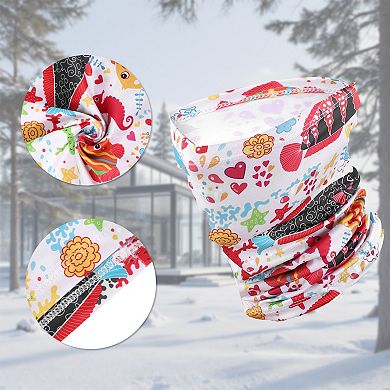 Ice Silk Print Neck Gaiter for Outdoor Sports Activities 1 Pc