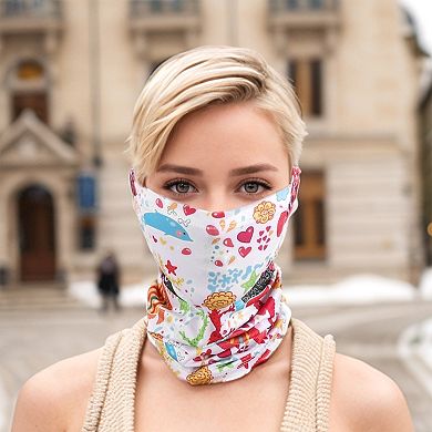 Ice Silk Print Neck Gaiter for Outdoor Sports Activities 1 Pc