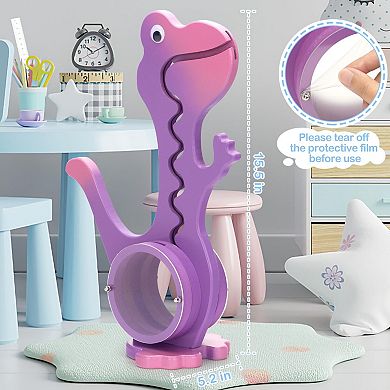 Interactive Dinosaur Piggy Bank with Clear Belly for Kids - Fun Money Saving Toy