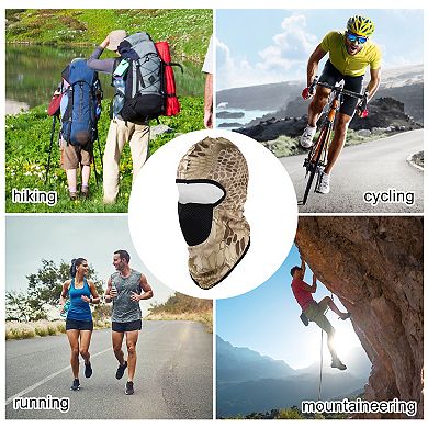 Snake Pattern Balaclava Face Mask for Full Coverage Warmth 1 Pc