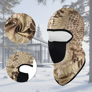 Snake Pattern Balaclava Face Mask for Full Coverage Warmth 1 Pc