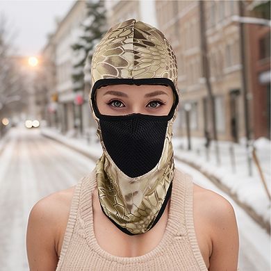 Snake Pattern Balaclava Face Mask for Full Coverage Warmth 1 Pc
