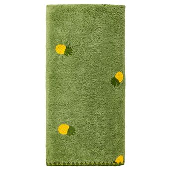Thick Soft Coral Fleece Bath Towel with Fruit Embroidery for Bathroom Gym Spa Pool Sports 55" x 28"