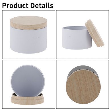 12 Pcs 4oz Candle Tin with Lids for Candle Making 2.05"x2.56"